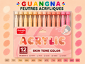 Feutre Acrylique GuangNa Skin Tone Rose — À l'unité | Brush Tip