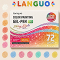Languo Stylos Gel-Pen Plus – 72 couleurs pailletées à l'unité