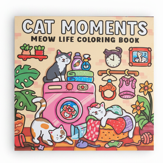 Cat Moments – Meow Life Coloring Book
