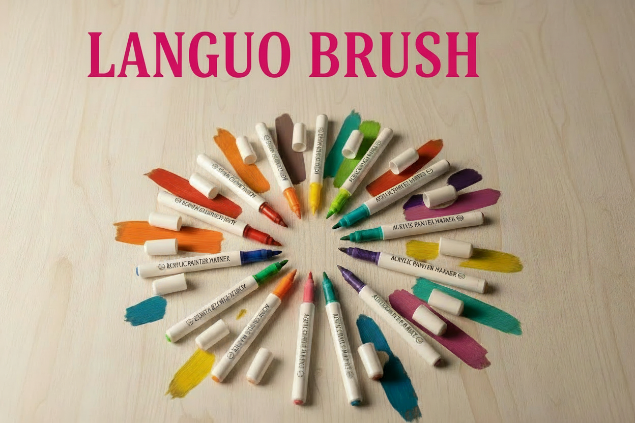 Feutre acrylique Languo brush à l'unité