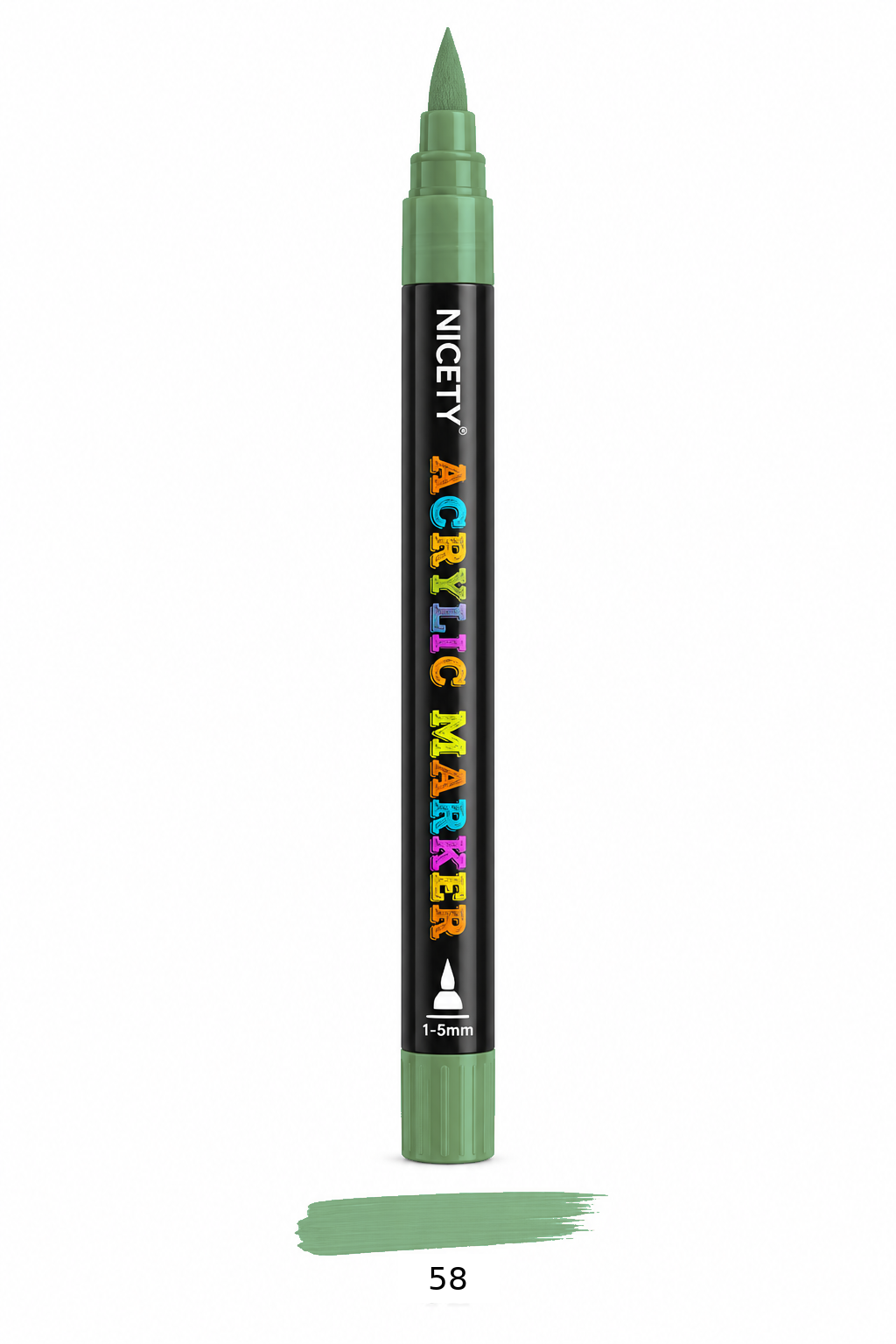 Feutre acrylique NICETY 120 Brush Tip – À l'unité