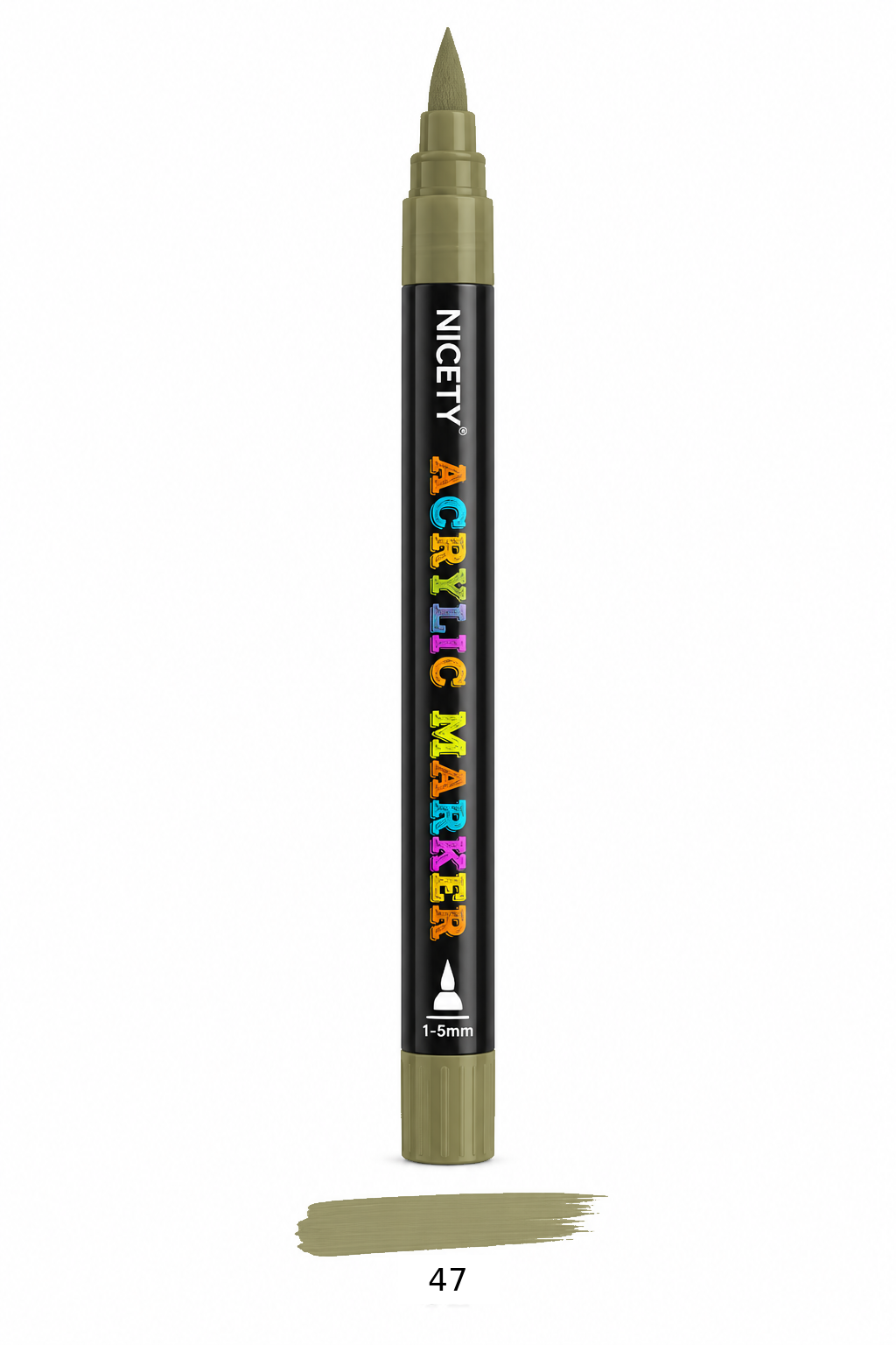 Feutre acrylique NICETY 120 Brush Tip – À l'unité