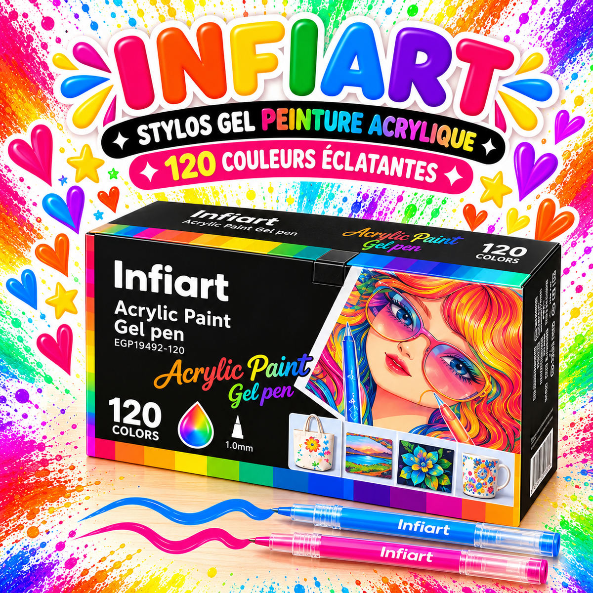 Infiart stylo gel – À l'unité
