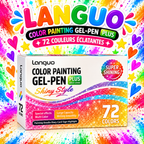 Languo Stylos Gel-Pen Plus – 72 couleurs pailletées à l'unité