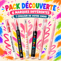Pack Découverte – 6 Feutres Acryliques | 6 Marques | 1 Couleur