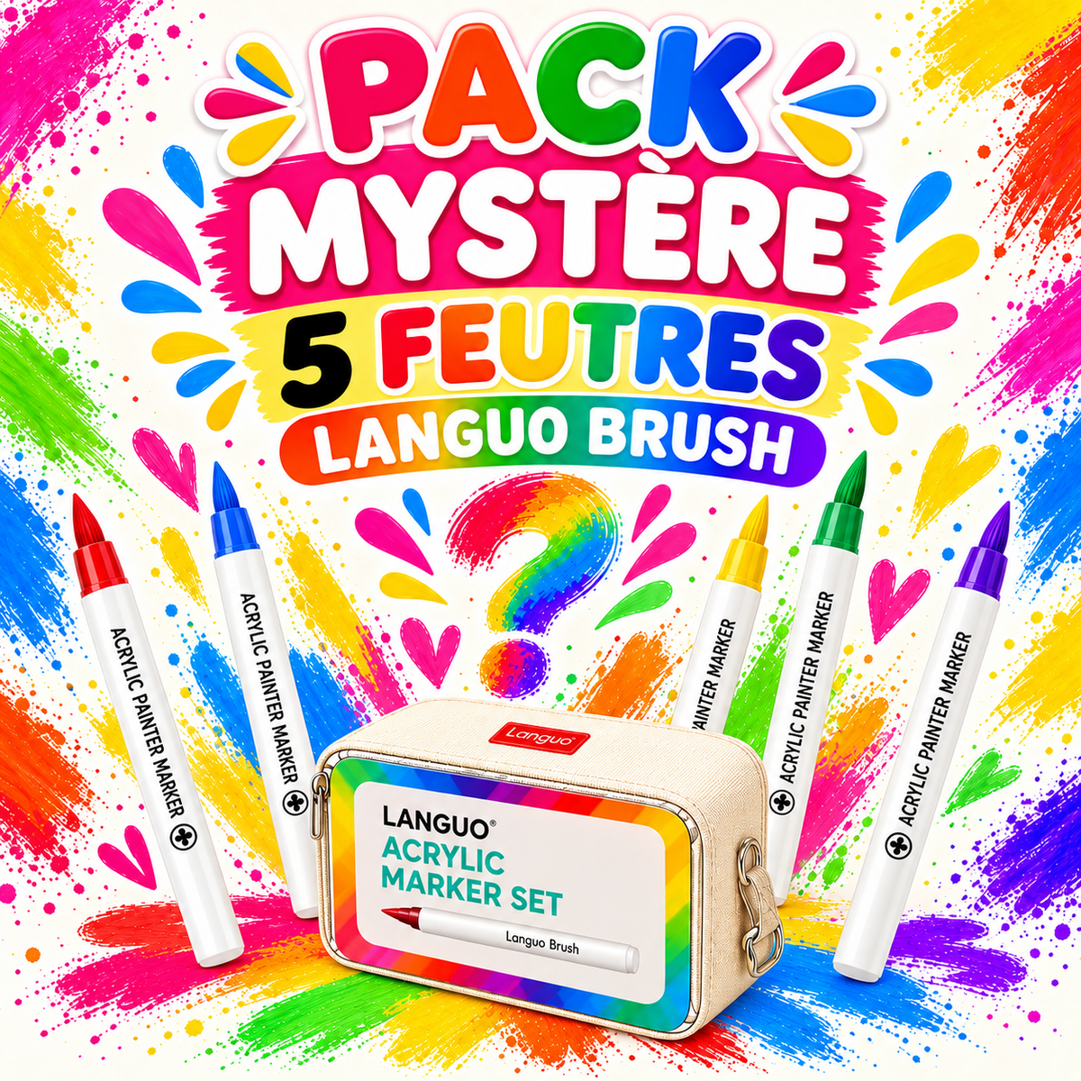 Pack Mystère — 5 Feutres Acryliques Languo Brush