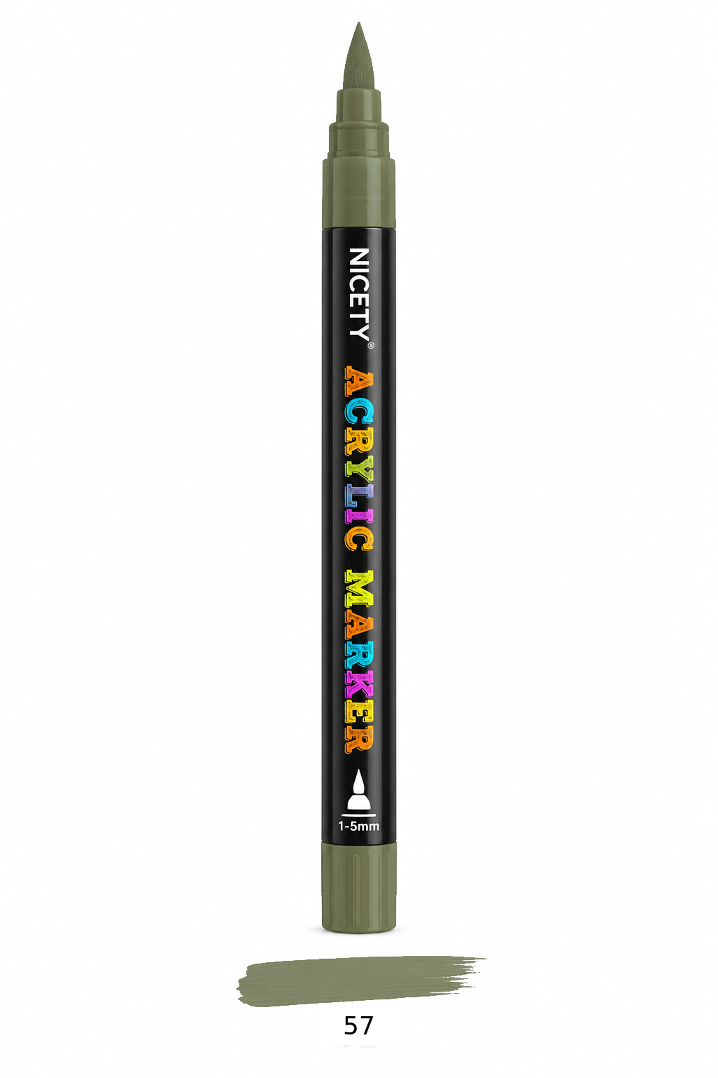 Feutre acrylique NICETY 120 Brush Tip – À l'unité
