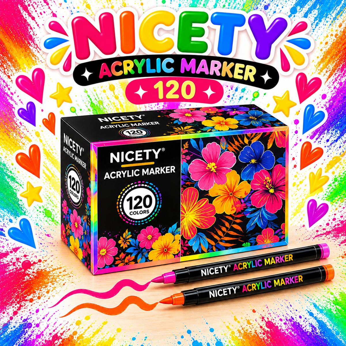 Feutre acrylique NICETY 120 Brush Tip – À l'unité