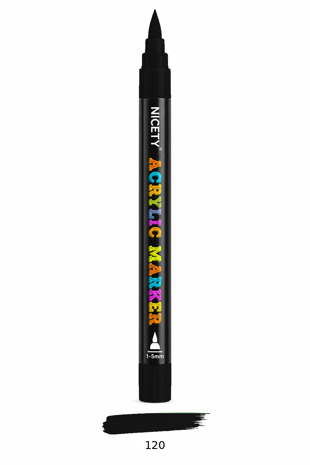 Feutre acrylique NICETY 120 Brush Tip – À l'unité