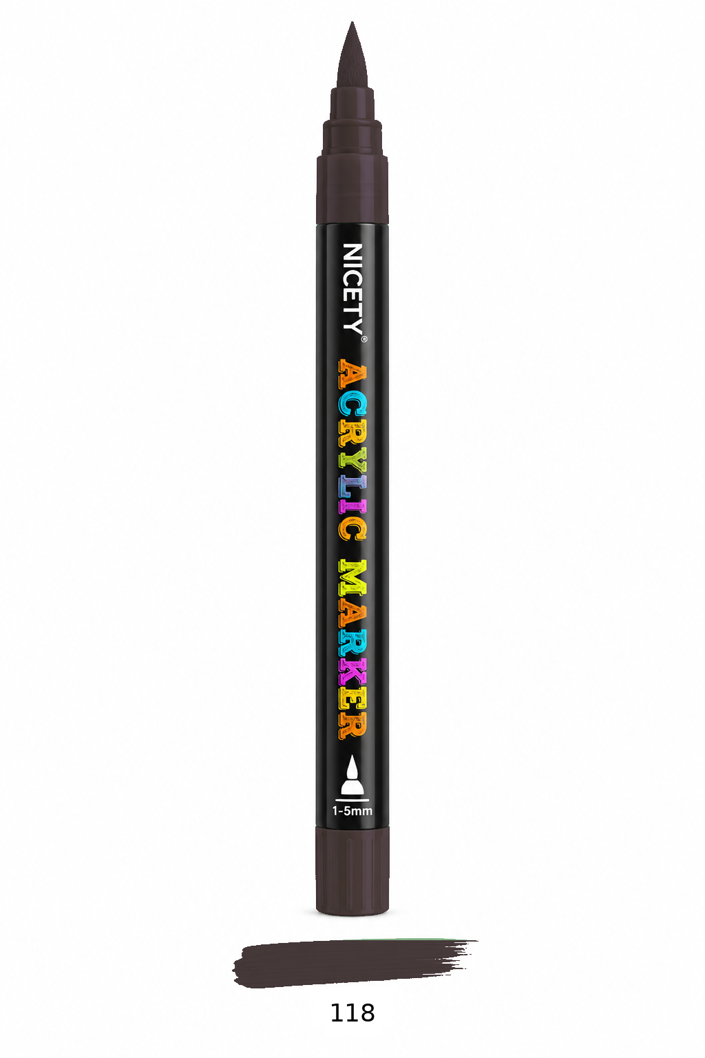 Feutre acrylique NICETY 120 Brush Tip – À l'unité