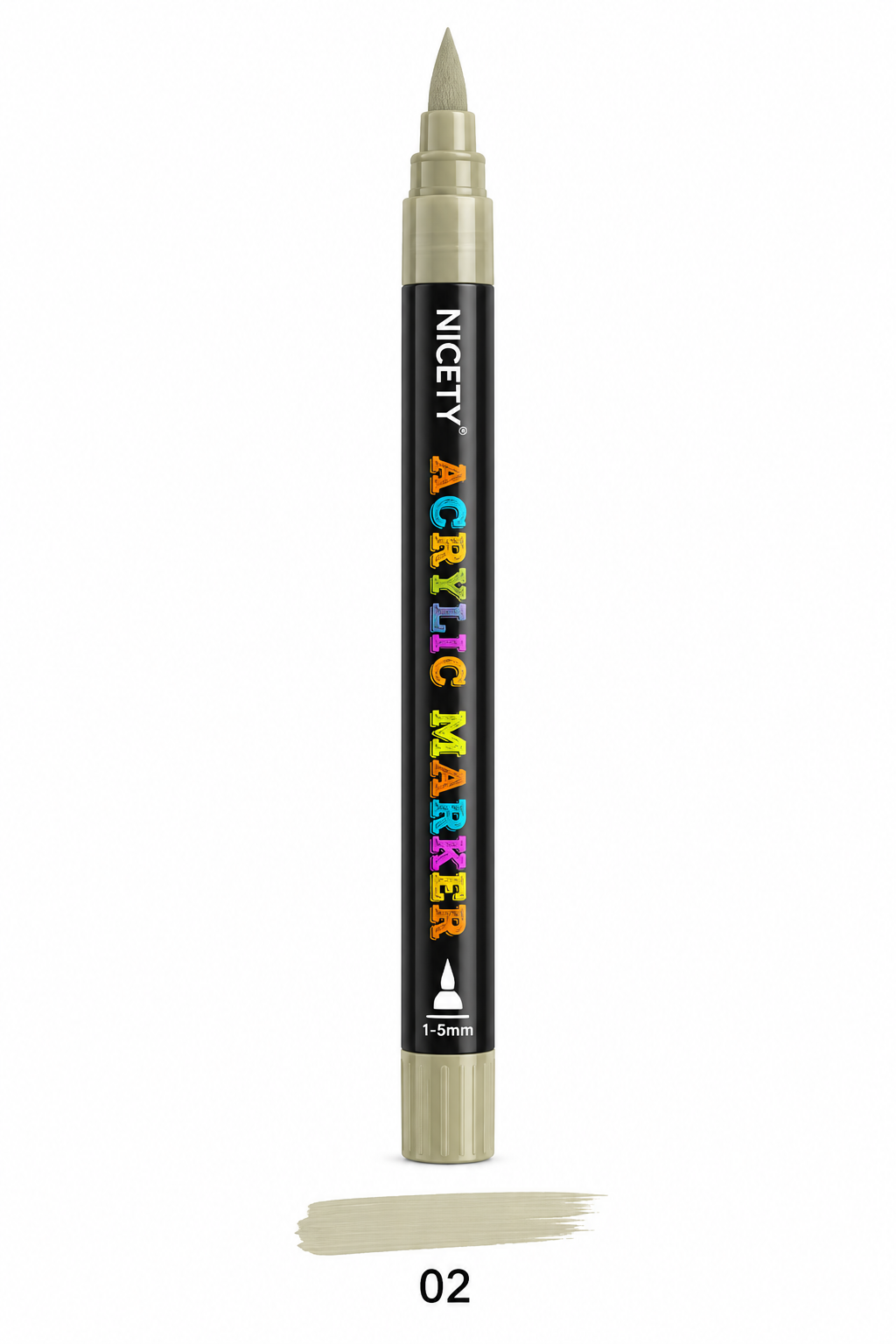 Feutre acrylique NICETY 120 Brush Tip – À l'unité