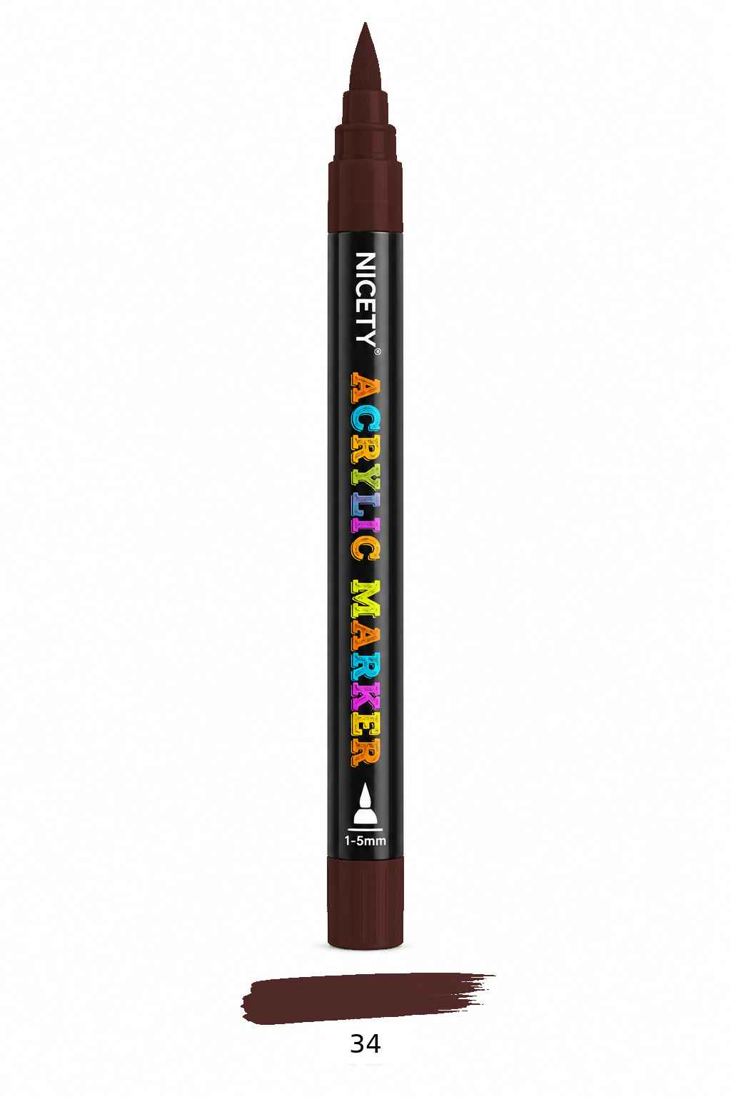 Feutre acrylique NICETY 120 Brush Tip – À l'unité