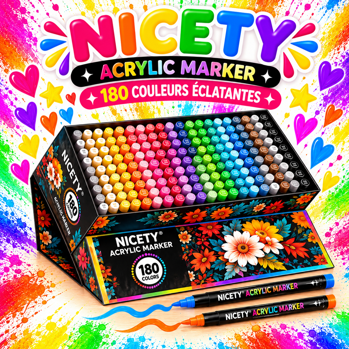 Feutre acrylique NICETY 180 Brush Tip – À l'unité